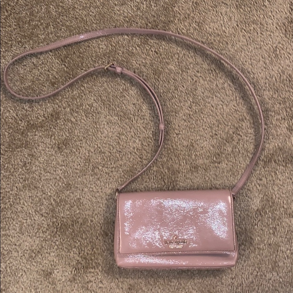 Kate Spade mauve cross body purse